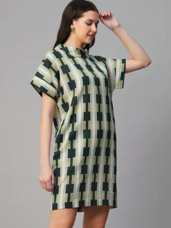 Women Cottonworld Dresses^Women's Cotton Flax Regular Fit Dress