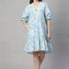 Women Cottonworld Dresses | Dresses^Women's Cotton Linen Boxy Fit Dress