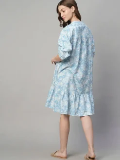 Women Cottonworld Dresses | Dresses^Women's Cotton Linen Boxy Fit Dress