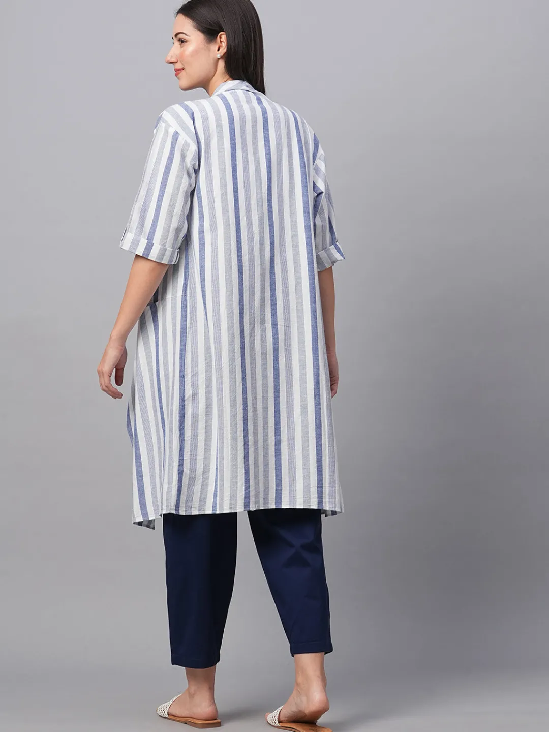 Women Cottonworld Tops & Shirts | Tops & Shirts^Women's Cotton Linen Regular Fit Shrug