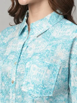 Women Cottonworld Tops & Shirts | Tops & Shirts^Women's Cotton Linen Boxy Fit Blouse