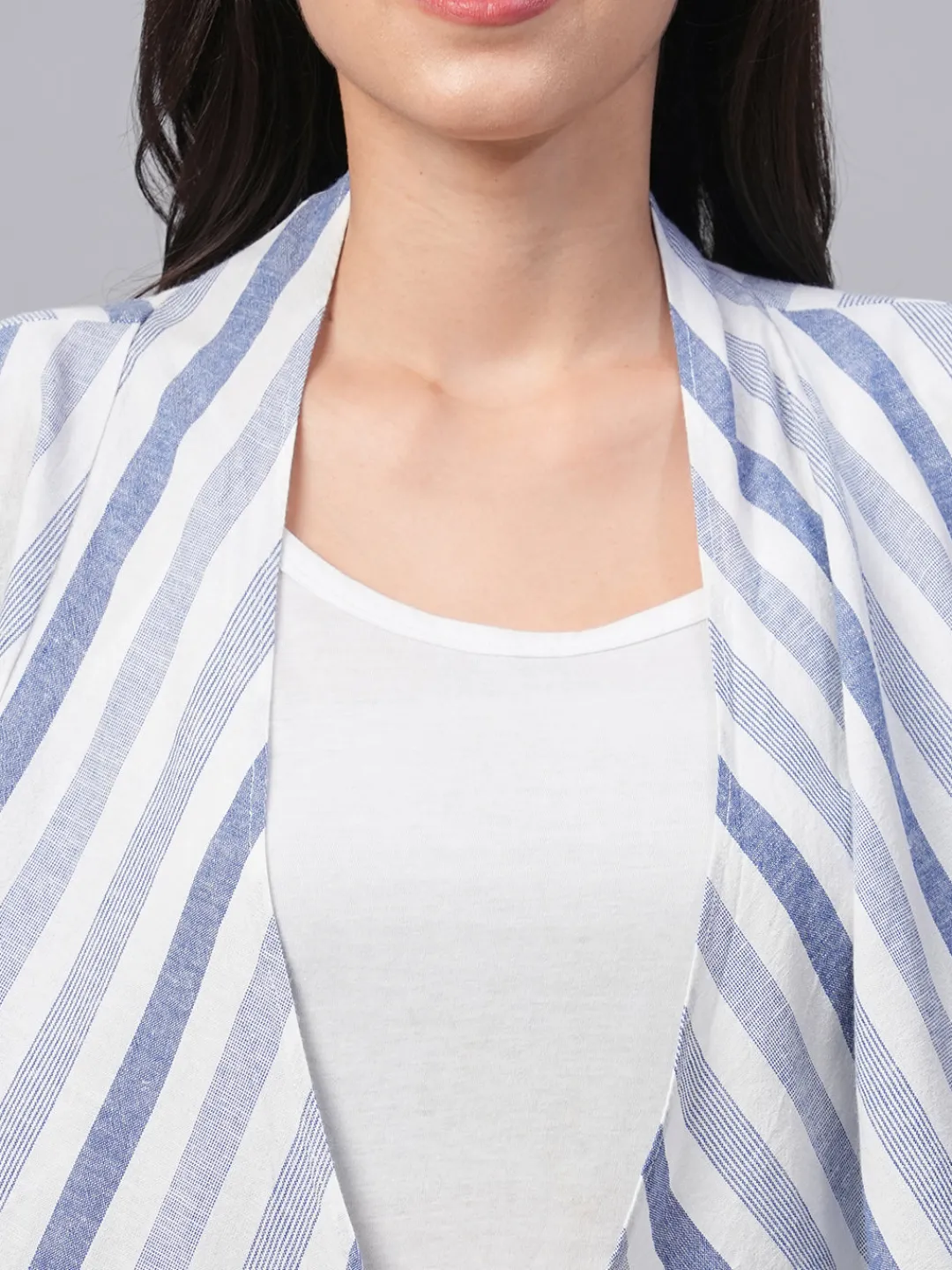 Women Cottonworld Tops & Shirts | Tops & Shirts^Women's Cotton Linen Regular Fit Shrug