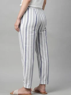 Women Cottonworld Pants | Pants^Women's Cotton Linen Regular Fit Pant