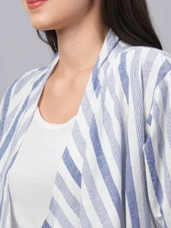 Women Cottonworld Tops & Shirts | Tops & Shirts^Women's Cotton Linen Regular Fit Shrug