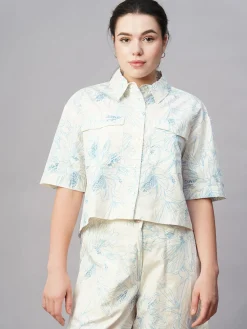 Women Cottonworld Womens Co-Ord Sets^Women's Cotton Regular Fit Blouse
