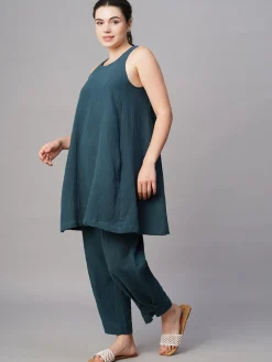 Women Cottonworld Womens Co-Ord Sets^Women's Cotton Regular Fit Kurta
