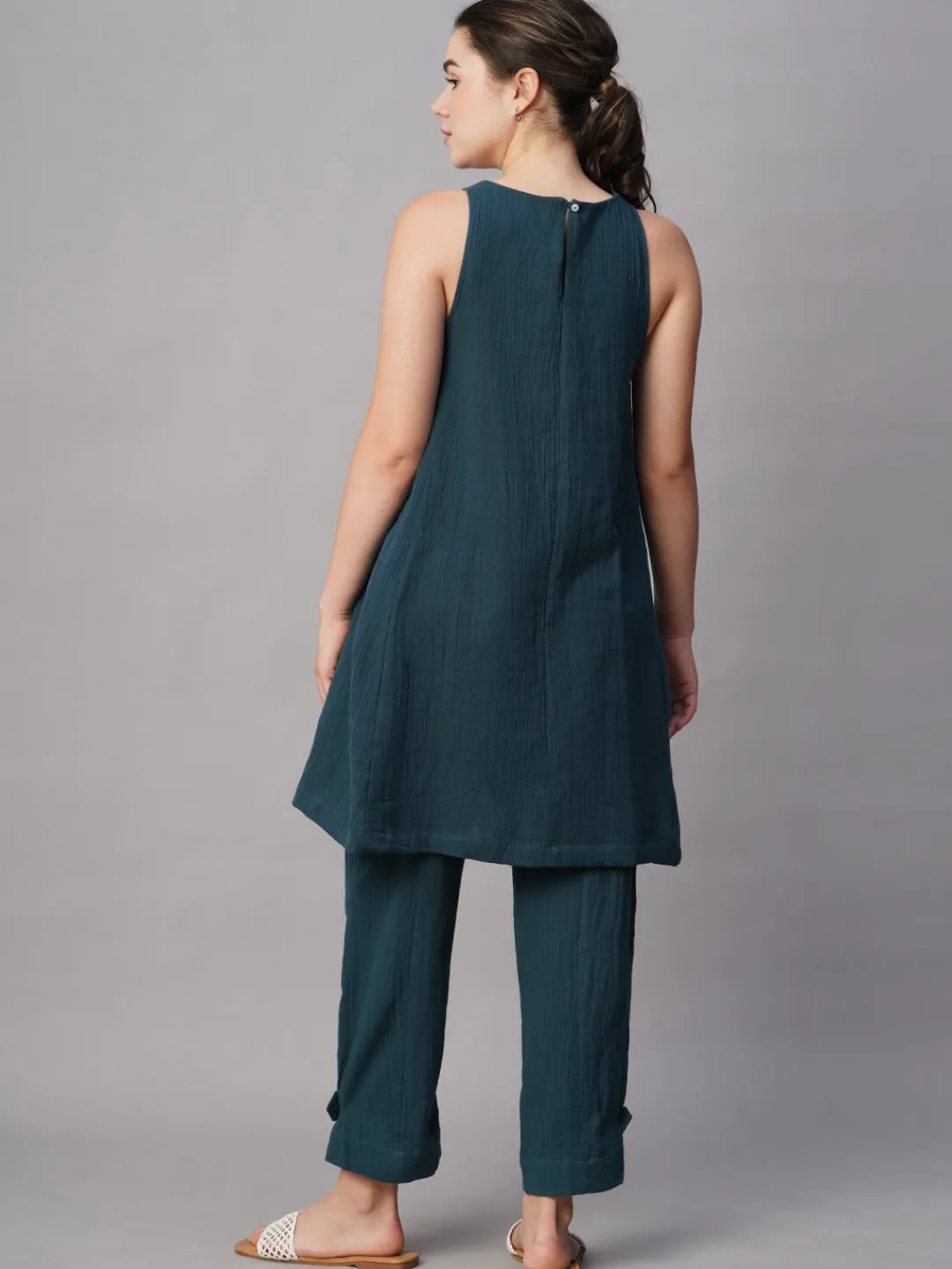 Women Cottonworld Womens Co-Ord Sets^Women's Cotton Regular Fit Kurta