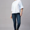 Women Cottonworld Tops & Shirts | Tops & Shirts^Women's Linen Boxy Fit Blouse