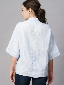 Women Cottonworld Tops & Shirts | Tops & Shirts^Women's Linen Boxy Fit Blouse