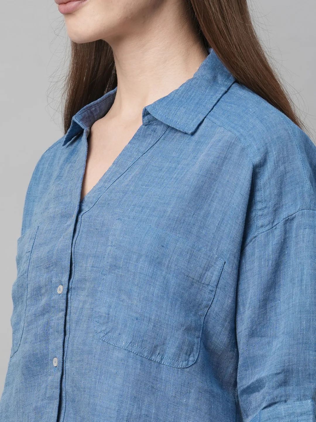 Women Cottonworld Tops & Shirts | Tops & Shirts^Women's Linen Loose Fit Blouse