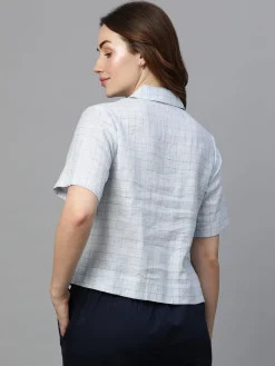 Women Cottonworld Tops & Shirts | Tops & Shirts^Women's Linen Regular Fit Blouse