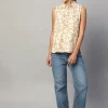 Women Cottonworld Tops & Shirts | Tops & Shirts^Women's 100% Linen Regular Fit Blouse
