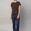 Women Cottonworld Women | Round Neck^Women's Cotton Bamboo Elastane Regular Fit Tshirt