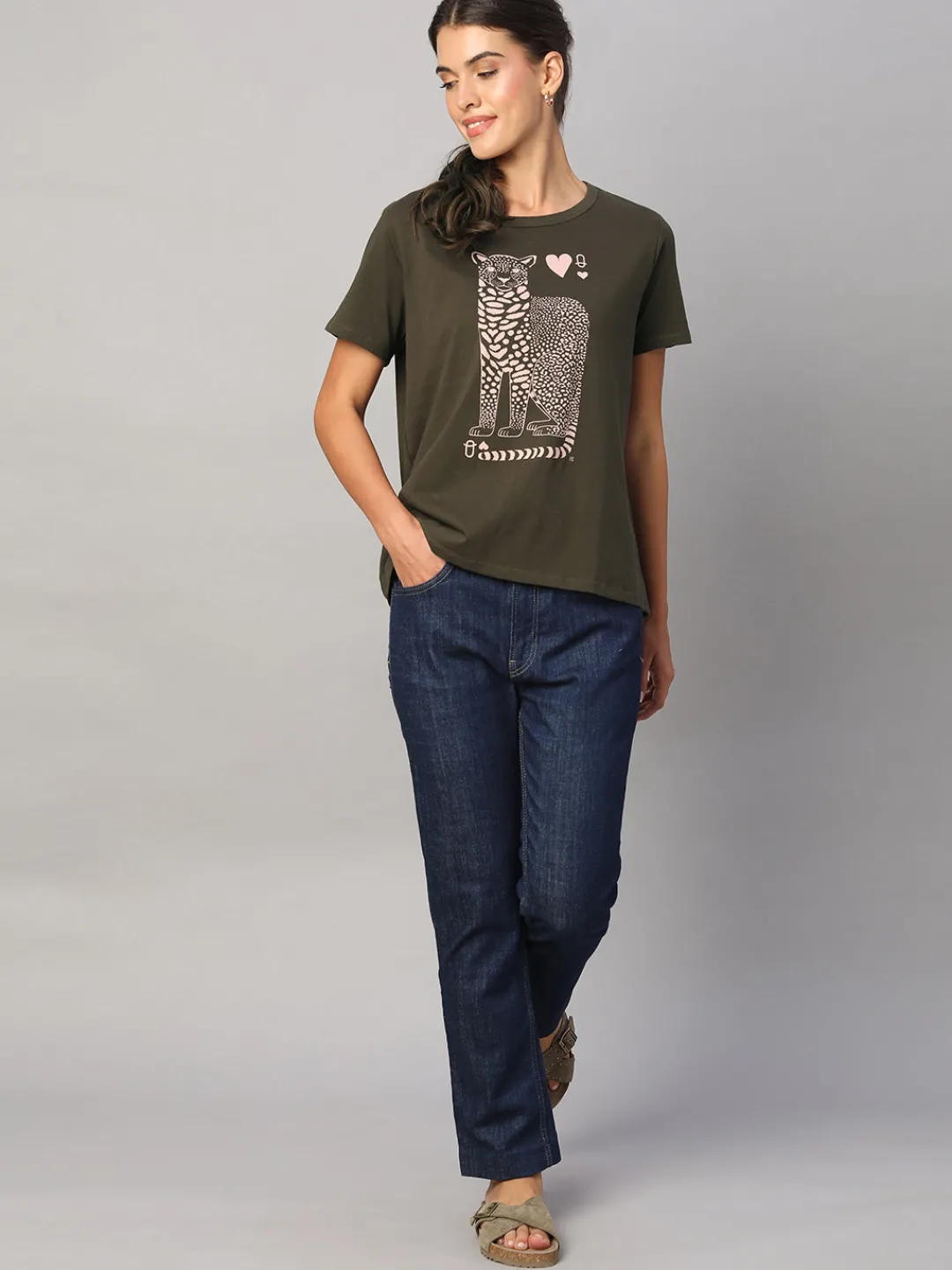Women Cottonworld Round Neck | Regular Fit^Women's Cotton Regular Fit Tshirt