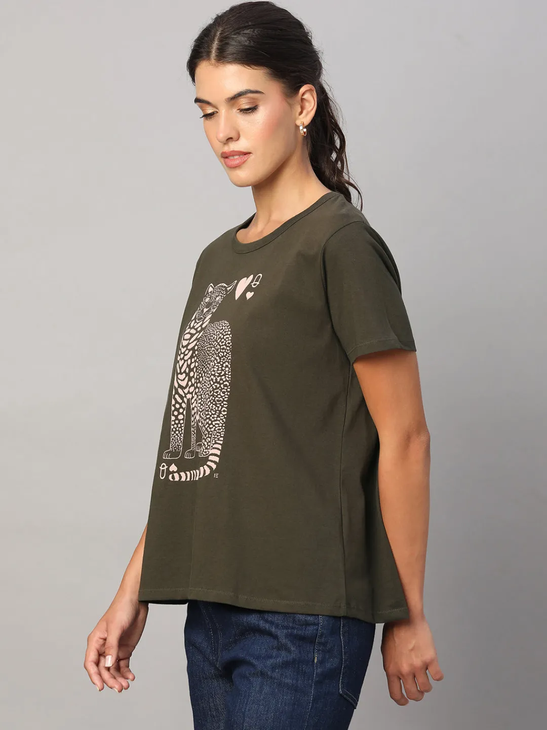 Women Cottonworld Round Neck | Regular Fit^Women's Cotton Regular Fit Tshirt