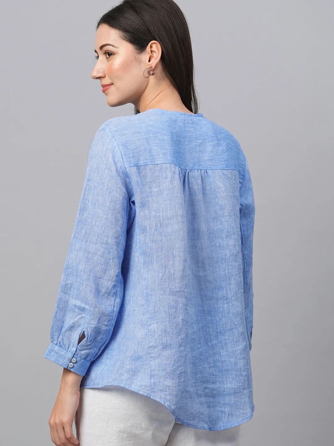 Women Cottonworld Tops & Shirts | Tops & Shirts^Women's Linen Loose Fit Blouse