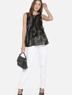 Women Cottonworld Trousers^Women's Cotton Lycra Regular Fit Pant