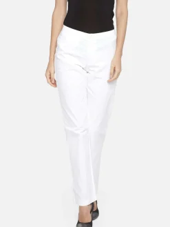 Women Cottonworld Trousers^Women's Cotton Lycra Regular Fit Pant