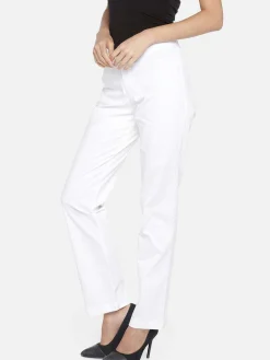 Women Cottonworld Trousers^Women's Cotton Lycra Regular Fit Pant