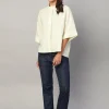Women Cottonworld Tops & Shirts | Tops & Shirts^Women's 100% Linen Boxy Fit Blouse
