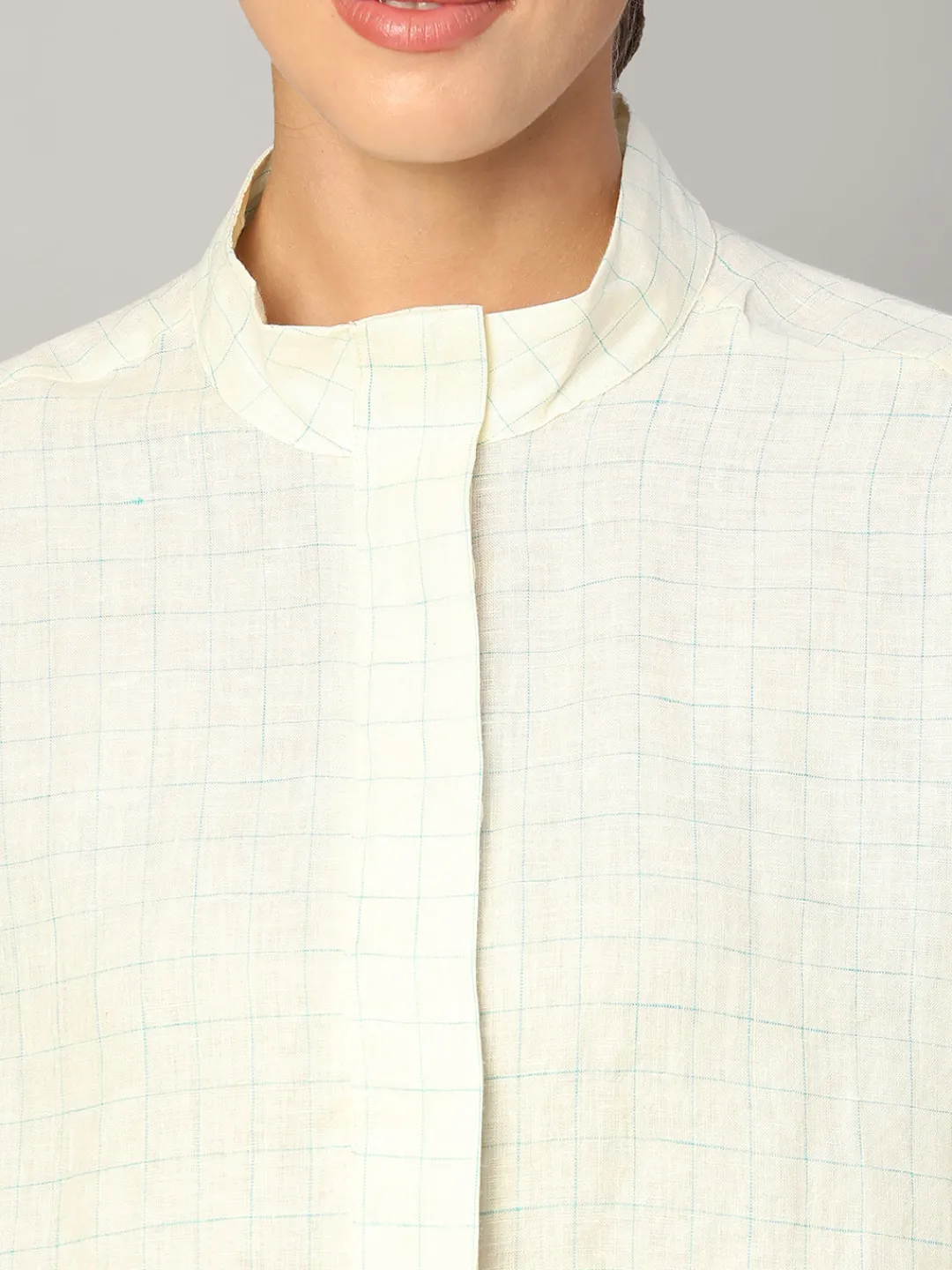 Women Cottonworld Tops & Shirts | Tops & Shirts^Women's 100% Linen Boxy Fit Blouse