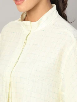 Women Cottonworld Tops & Shirts | Tops & Shirts^Women's 100% Linen Boxy Fit Blouse