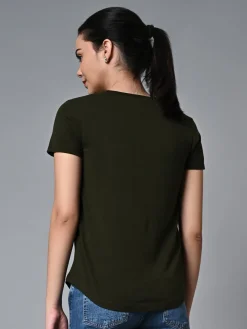 Women Cottonworld Round Neck | Regular Fit^Women's Cotton Regular Fit Tshirt