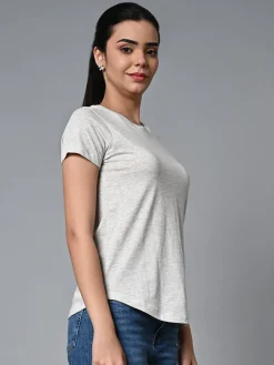 Women Cottonworld Round Neck | Regular Fit^Women's Cotton Regular Fit Tshirt