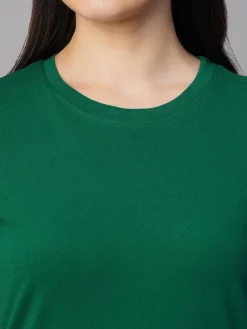 Women Cottonworld Round Neck | Regular Fit^Women's 100% Cotton Regular Fit Tshirt