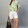 Women Cottonworld Tops & Shirts | Tops & Shirts^Women's 100% Linen Regular Fit Blouse