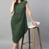 Women Cottonworld Dresses^Women's Cotton Bamboo Elastane Regular Fit Kdress