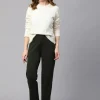 Women Cottonworld Trousers^Women's Cotton Elastane Regular Fit Knit Pant