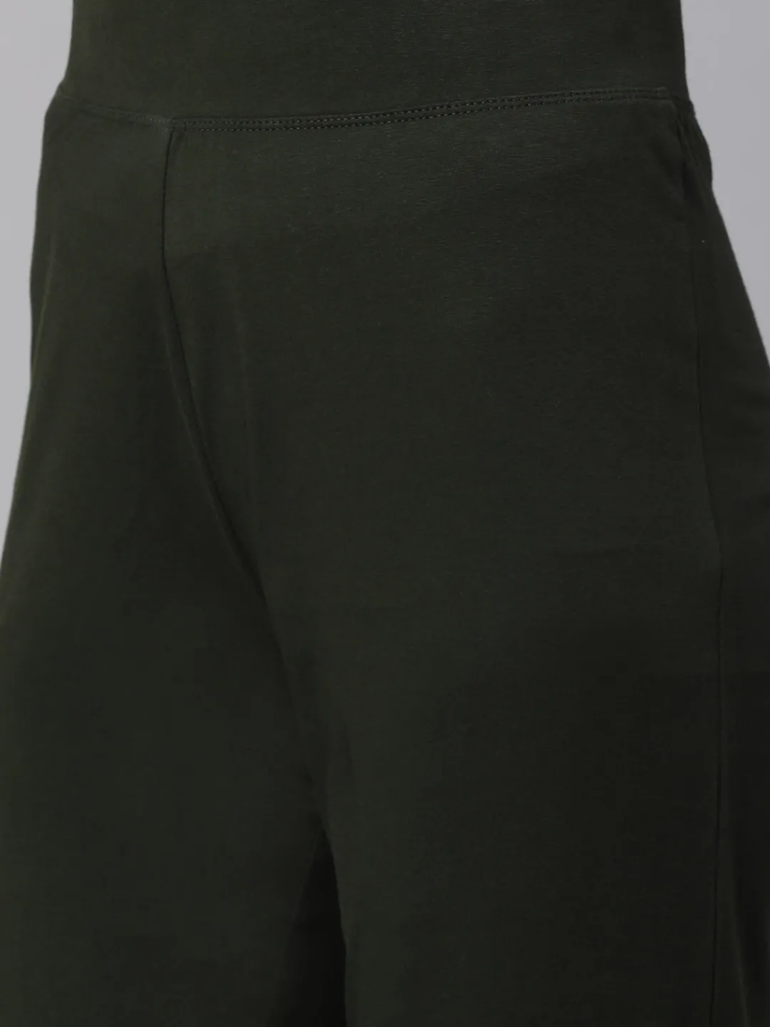 Women Cottonworld Trousers^Women's Cotton Elastane Regular Fit Knit Pant