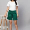 Women Cottonworld Shorts^Women's Cotton Lycra Regular Fit Shorts
