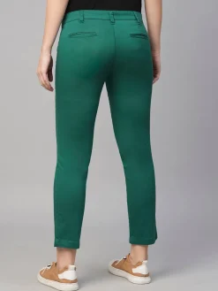 Women Cottonworld Trousers^Women's Cotton Lycra Regular Fit Pant