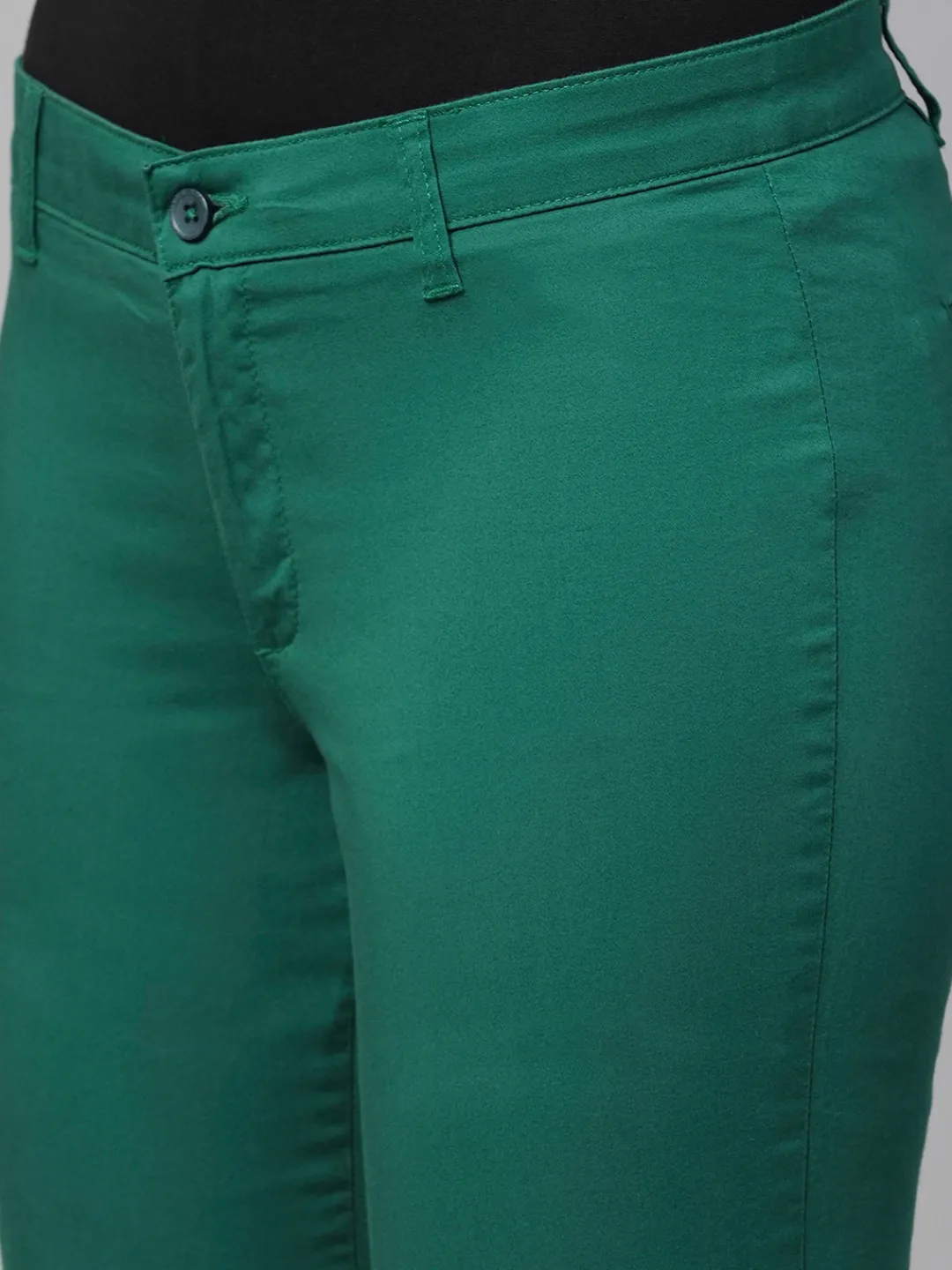Women Cottonworld Trousers^Women's Cotton Lycra Regular Fit Pant