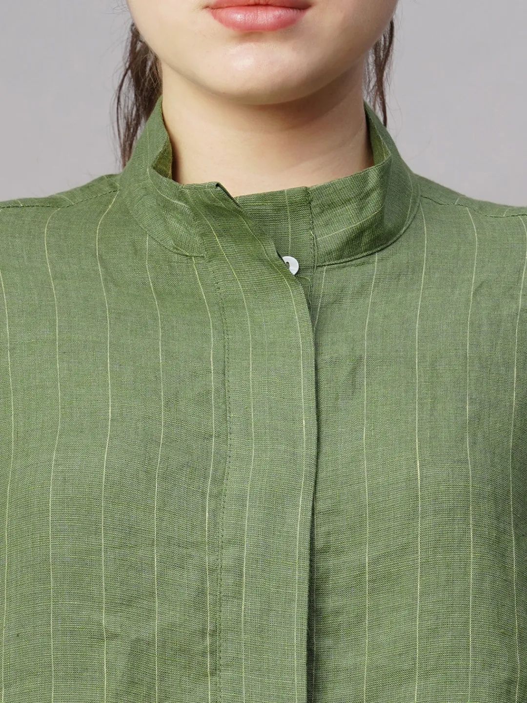 Women Cottonworld Tops & Shirts | Tops & Shirts^Women's Linen Boxy Fit Blouse