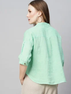 Women Cottonworld Tops & Shirts | Tops & Shirts^Women's Linen Loose Fit Blouse