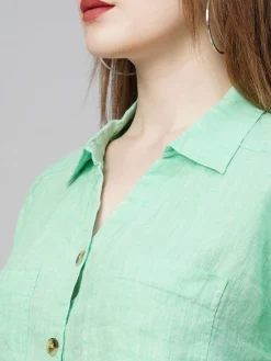 Women Cottonworld Tops & Shirts | Tops & Shirts^Women's Linen Loose Fit Blouse