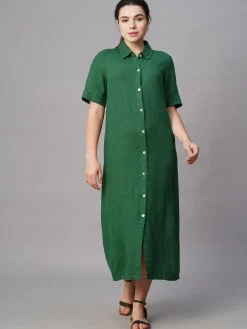 Women Cottonworld Dresses | Dresses^Women's Linen Viscose Regular Fit Dress