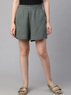 Women Cottonworld Shorts^Women's Cotton Regular Fit Shorts