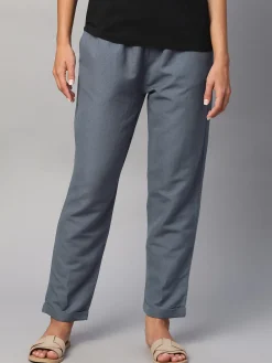 Women Cottonworld Pants | Pants^Women's Linen Cotton Regular Fit Pant