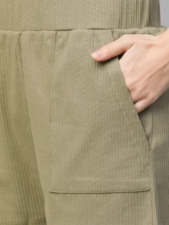 Women Cottonworld Shorts | Womens Co-Ord Sets^Women's Cotton Elastane Regular Fit Knit Shorts