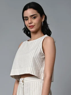 Women Cottonworld Tops & Shirts | Tops & Shirts^Women's Cotton Linen Regular Fit Blouse