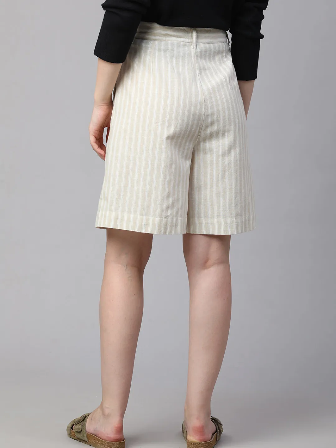 Women Cottonworld Shorts | Shorts^Women's Cotton Linen Regular Fit Shorts