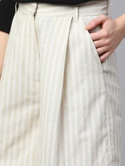 Women Cottonworld Shorts | Shorts^Women's Cotton Linen Regular Fit Shorts