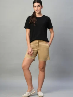 Women Cottonworld Shorts^Women's Cotton Lycra Regular Fit Shorts
