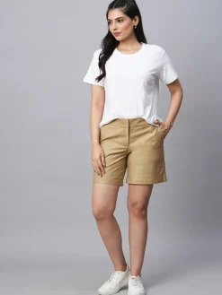 Women Cottonworld Shorts^Women's Cotton Lycra Regular Fit Shorts