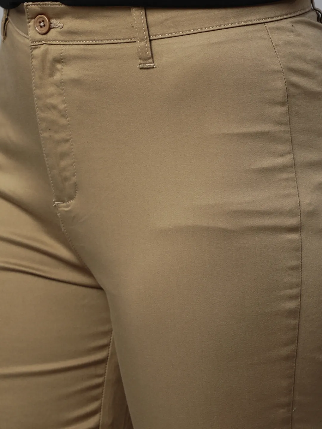 Women Cottonworld Trousers^Women's Cotton Lycra Regular Fit Pant
