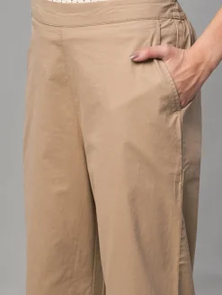 Women Cottonworld Trousers^Women's Cotton Lycra Regular Fit Pant